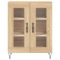 vidaXL Aparador alto madera contrachapada color roble 69,5x34x180 cm vidaXL Aparador alto madera contrachapada color roble 69,5x34x180 cm