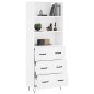 vidaXL Aparador alto madera contrachapada blanco 69,5x34x180 cm vidaXL Aparador alto madera contrachapada blanco 69,5x34x180 cm