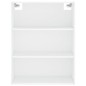 vidaXL Aparador alto madera contrachapada blanco 69,5x34x180 cm vidaXL Aparador alto madera contrachapada blanco 69,5x34x180 cm