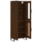vidaXL Aparador alto madera contrachapada marrón roble 69,5x34x180 cm vidaXL Aparador alto madera contrachapada marrón roble 69,5x34x180 cm