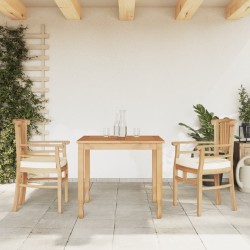 vidaXL Juego de comedor para jardín 3 pzas madera maciza de teca
