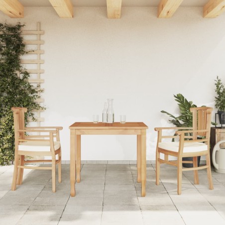 vidaXL Juego de comedor para jardín 3 pzas madera maciza de teca