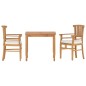 vidaXL Juego de comedor para jardín 3 pzas madera maciza de teca vidaXL Juego de comedor para jardín 3 pzas madera maciza de teca