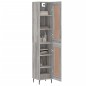 vidaXL Aparador alto madera contrachapada gris Sonoma 34,5x34x180 cm vidaXL Aparador alto madera contrachapada gris Sonoma 34,5x34x180 cm