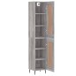 vidaXL Aparador alto madera contrachapada gris Sonoma 34,5x34x180 cm vidaXL Aparador alto madera contrachapada gris Sonoma 34,5x34x180 cm