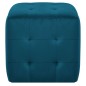 vidaXL Puf 2 unidades terciopelo azul 30x30x30 cm vidaXL Puf 2 unidades terciopelo azul 30x30x30 cm