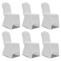 vidaXL Funda de silla elástica 12 unidades blanca vidaXL Funda de silla elástica 12 unidades blanca