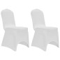 vidaXL Funda de silla elástica 12 unidades blanca vidaXL Funda de silla elástica 12 unidades blanca