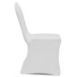 vidaXL Funda de silla elástica 12 unidades blanca vidaXL Funda de silla elástica 12 unidades blanca