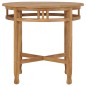 vidaXL Set de comedor de jardín 3 pzas y cojines madera maciza de teca
