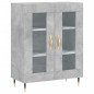 vidaXL Aparador alto madera contrachapada gris hormigón 69,5x34x180 cm vidaXL Aparador alto madera contrachapada gris hormigón 69,5x34x180 cm