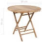 vidaXL Set de comedor exterior plegable 5 piezas con cojines bambú vidaXL Set de comedor exterior plegable 5 piezas con cojines bambú