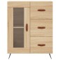 vidaXL Aparador alto madera contrachapada color roble 69,5x34x180 cm vidaXL Aparador alto madera contrachapada color roble 69,5x34x180 cm