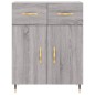 vidaXL Aparador alto madera contrachapada gris sonoma 69,5x34x180 cm vidaXL Aparador alto madera contrachapada gris sonoma 69,5x34x180 cm