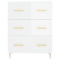 vidaXL Aparador alto madera contrachapada blanco brillo 69,5x34x180 cm vidaXL Aparador alto madera contrachapada blanco brillo 69,5x34x180 cm