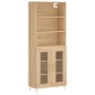vidaXL Aparador alto madera contrachapada color roble 69,5x34x180 cm vidaXL Aparador alto madera contrachapada color roble 69,5x34x180 cm