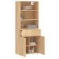 vidaXL Aparador alto madera contrachapada color roble 69,5x34x180 cm vidaXL Aparador alto madera contrachapada color roble 69,5x34x180 cm