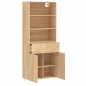 vidaXL Aparador alto madera contrachapada color roble 69,5x34x180 cm vidaXL Aparador alto madera contrachapada color roble 69,5x34x180 cm