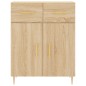 vidaXL Aparador alto madera contrachapada color roble 69,5x34x180 cm vidaXL Aparador alto madera contrachapada color roble 69,5x34x180 cm
