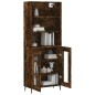 vidaXL Aparador alto madera contrachapada roble ahumado 69,5x34x180 cm vidaXL Aparador alto madera contrachapada roble ahumado 69,5x34x180 cm