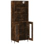 vidaXL Aparador alto madera contrachapada roble ahumado 69,5x34x180 cm vidaXL Aparador alto madera contrachapada roble ahumado 69,5x34x180 cm