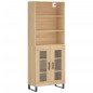 vidaXL Aparador alto madera contrachapada color roble 69,5x34x180 cm vidaXL Aparador alto madera contrachapada color roble 69,5x34x180 cm