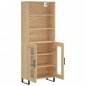 vidaXL Aparador alto madera contrachapada color roble 69,5x34x180 cm vidaXL Aparador alto madera contrachapada color roble 69,5x34x180 cm