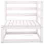 vidaXL Set de salón de jardín de 9 piezas blanco madera maciza pino vidaXL Set de salón de jardín de 9 piezas blanco madera maciza pino