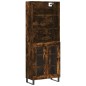 vidaXL Aparador alto madera contrachapada roble ahumado 69,5x34x180 cm vidaXL Aparador alto madera contrachapada roble ahumado 69,5x34x180 cm