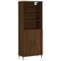 vidaXL Aparador alto madera contrachapada marrón roble 69,5x34x180 cm vidaXL Aparador alto madera contrachapada marrón roble 69,5x34x180 cm
