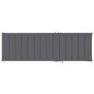 vidaXL Tumbona con cojín mdera de pino impregnada gris antracita vidaXL Tumbona con cojín mdera de pino impregnada gris antracita