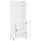 vidaXL Aparador alto madera contrachapada blanco 69,5x34x180 cm vidaXL Aparador alto madera contrachapada blanco 69,5x34x180 cm