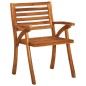 vidaXL Sillas de jardín 8 uds madera maciza de teca con cojines vidaXL Sillas de jardín 8 uds madera maciza de teca con cojines