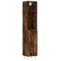 vidaXL Aparador de madera contrachapada roble ahumado 34,5x34x180 cm vidaXL Aparador de madera contrachapada roble ahumado 34,5x34x180 cm