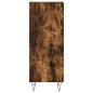 vidaXL Aparador de madera contrachapada roble ahumado 34,5x34x180 cm vidaXL Aparador de madera contrachapada roble ahumado 34,5x34x180 cm