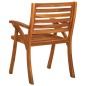 vidaXL Sillas de jardín 8 uds madera maciza de teca con cojines vidaXL Sillas de jardín 8 uds madera maciza de teca con cojines