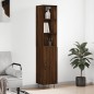 vidaXL Aparador alto madera contrachapada roble marrón 34,5x34x180 cm vidaXL Aparador alto madera contrachapada roble marrón 34,5x34x180 cm