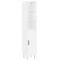 vidaXL Aparador alto madera contrachapada blanco 34,5x34x180 cm