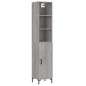 vidaXL Aparador alto madera contrachapada gris Sonoma 34,5x34x180 cm vidaXL Aparador alto madera contrachapada gris Sonoma 34,5x34x180 cm