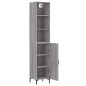 vidaXL Aparador alto madera contrachapada gris Sonoma 34,5x34x180 cm vidaXL Aparador alto madera contrachapada gris Sonoma 34,5x34x180 cm