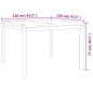 vidaXL Juego de comedor para jardín 3 pzas madera maciza de teca vidaXL Juego de comedor para jardín 3 pzas madera maciza de teca