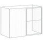 vidaXL Caseta perro corral acero galvanizado gris claro 214x1273x181cm