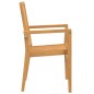 vidaXL Juego de comedor para jardín 5 piezas madera maciza de teca vidaXL Juego de comedor para jardín 5 piezas madera maciza de teca
