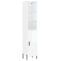 vidaXL Aparador alto madera contrachapada blanco brillo 34,5x34x180 cm vidaXL Aparador alto madera contrachapada blanco brillo 34,5x34x180 cm