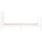 vidaXL Estructura de cama individual con cabecero madera maciza blanco vidaXL Estructura de cama individual con cabecero madera maciza blanco