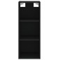 vidaXL Aparador de madera contrachapada negro 34,5x34x180 cm vidaXL Aparador de madera contrachapada negro 34,5x34x180 cm
