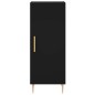 vidaXL Aparador de madera contrachapada negro 34,5x34x180 cm vidaXL Aparador de madera contrachapada negro 34,5x34x180 cm