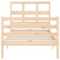 vidaXL Estructura de cama con cabecero madera maciza vidaXL Estructura de cama con cabecero madera maciza