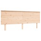 vidaXL Estructura de cama de matrimonio con cabecero madera maciza