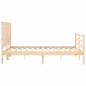 vidaXL Estructura de cama con cabecero madera maciza 140x190 cm vidaXL Estructura de cama con cabecero madera maciza 140x190 cm